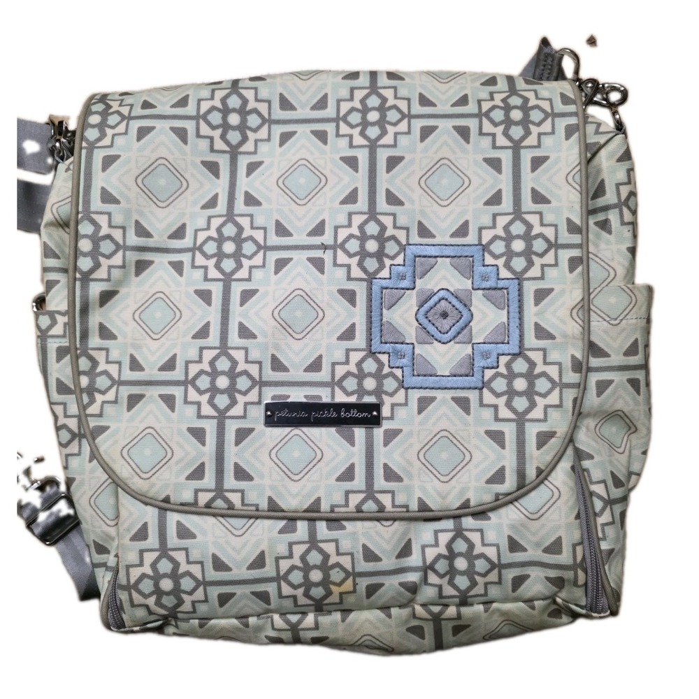 Petunia Pickle Bottom Boxy Diaper Bag Backpack W/ Changing Pad Wipes Container